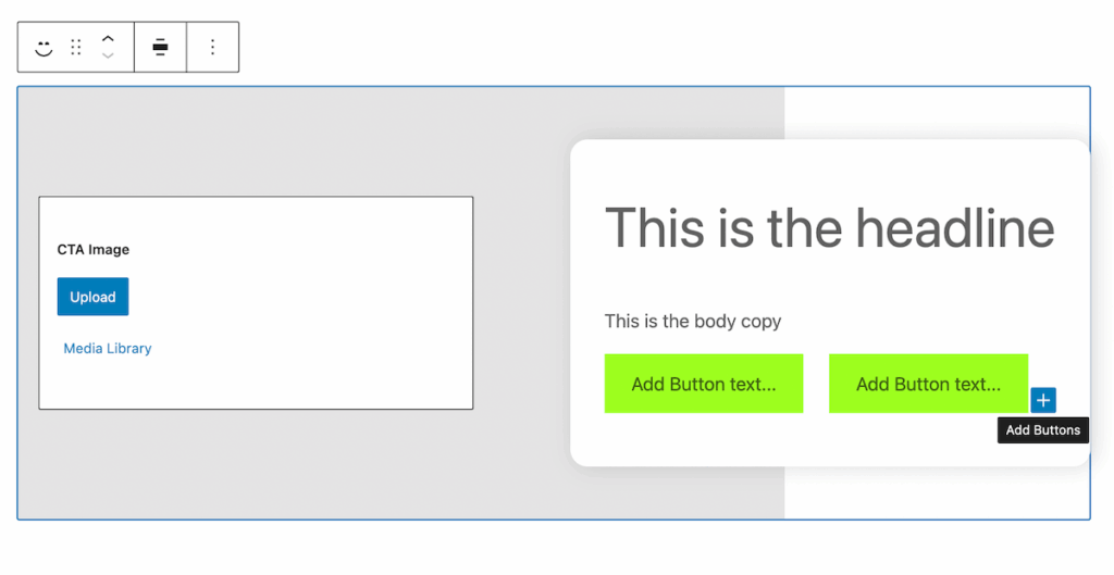 block with curated inner blocks only allowing buttons
